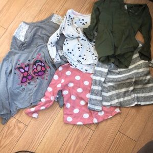 Girls lot of 2t long sleeve shirts
